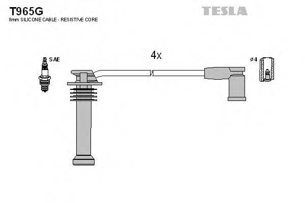 TESLA T965G Комплект дротів запалювання