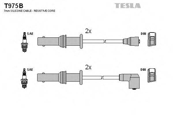 TESLA T975B Комплект дротів запалювання