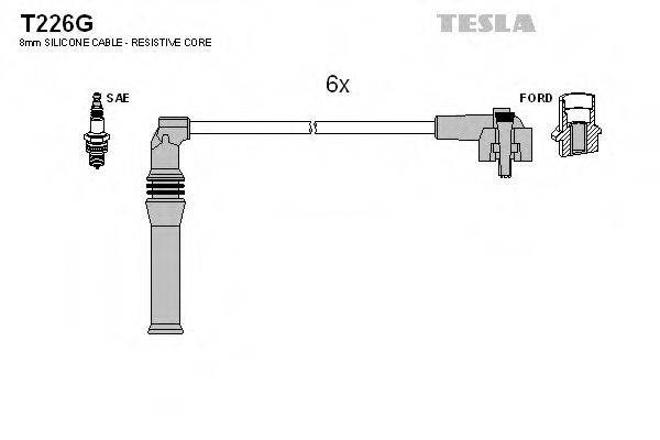 TESLA T226G Комплект дротів запалювання