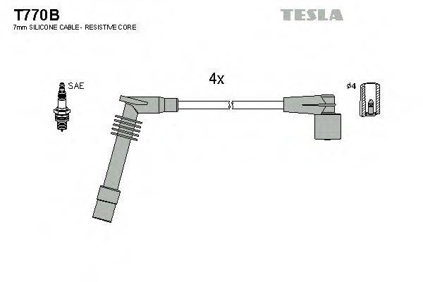 TESLA T770B Комплект дротів запалювання