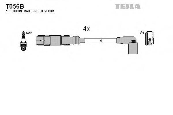 TESLA T056B Комплект дротів запалювання