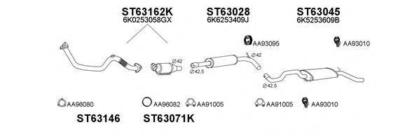 VENEPORTE 630231 Система випуску ОГ