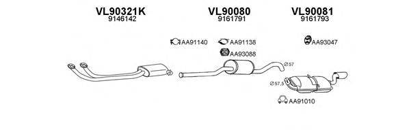 VENEPORTE 900170 Система випуску ОГ