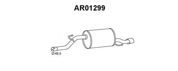 VENEPORTE AR01299 Глушник вихлопних газів кінцевий