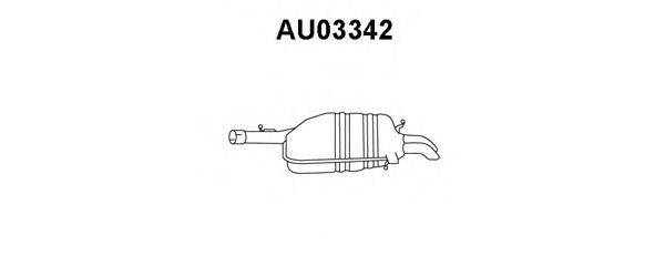 VENEPORTE AU03342 Глушник вихлопних газів кінцевий
