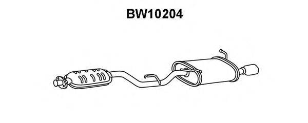 VENEPORTE BW10204 Глушник вихлопних газів кінцевий