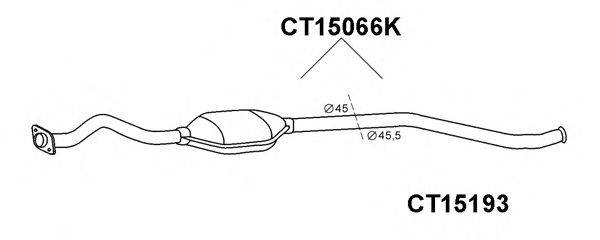 VENEPORTE CT15193 Ремонтна трубка, каталізатор