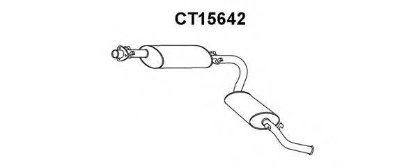 VENEPORTE CT15642 Глушник вихлопних газів кінцевий