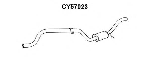 VENEPORTE CY57023 Глушник вихлопних газів кінцевий