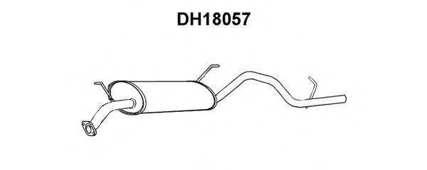 VENEPORTE DH18057 Глушник вихлопних газів кінцевий