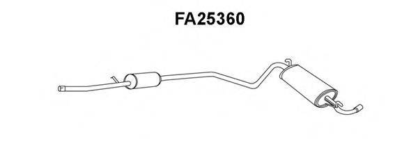VENEPORTE FA25360 Глушник вихлопних газів кінцевий