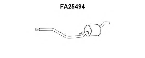 VENEPORTE FA25494 Передглушувач вихлопних газів