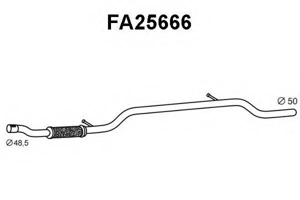 VENEPORTE FA25666 Труба вихлопного газу