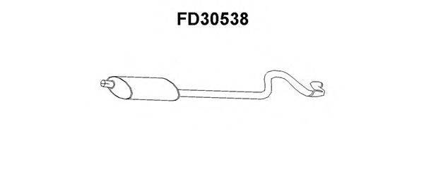 VENEPORTE FD30538 Глушник вихлопних газів кінцевий
