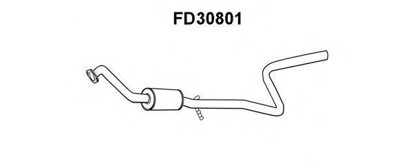 VENEPORTE FD30801 Середній глушник вихлопних газів