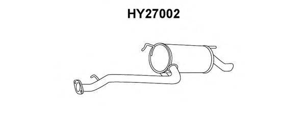 VENEPORTE HY27002 Глушник вихлопних газів кінцевий