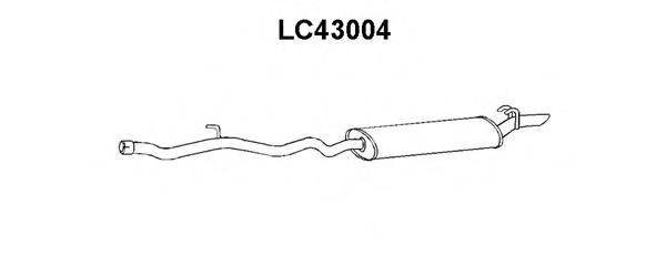 VENEPORTE LC43004 Глушник вихлопних газів кінцевий