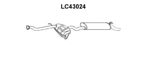 VENEPORTE LC43024 Глушник вихлопних газів кінцевий