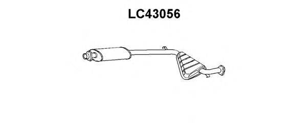 VENEPORTE LC43056 Середній глушник вихлопних газів