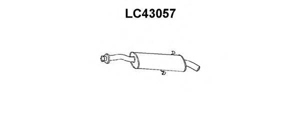 VENEPORTE LC43057 Глушник вихлопних газів кінцевий