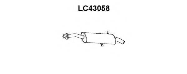 VENEPORTE LC43058 Глушник вихлопних газів кінцевий