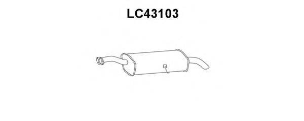 VENEPORTE LC43103 Глушник вихлопних газів кінцевий