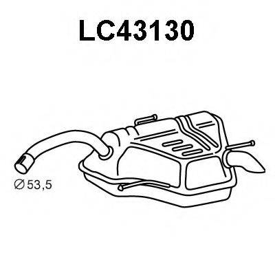 VENEPORTE LC43130 Глушник вихлопних газів кінцевий