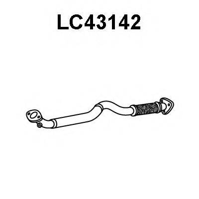 VENEPORTE LC43142 Труба вихлопного газу