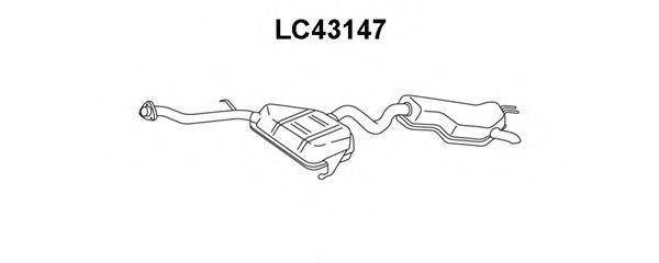 VENEPORTE LC43147 Глушник вихлопних газів кінцевий