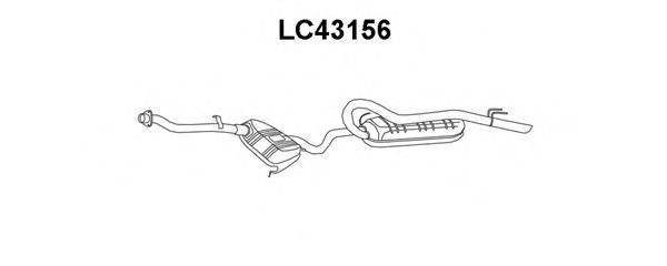 VENEPORTE LC43156 Глушник вихлопних газів кінцевий