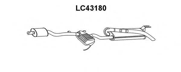 VENEPORTE LC43180 Глушник вихлопних газів кінцевий