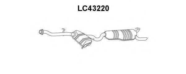 VENEPORTE LC43220 Глушник вихлопних газів кінцевий