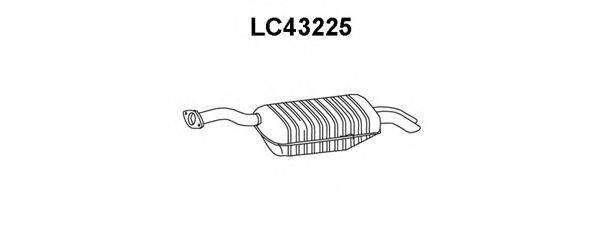 VENEPORTE LC43225 Глушник вихлопних газів кінцевий