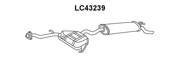 VENEPORTE LC43239 Глушник вихлопних газів кінцевий