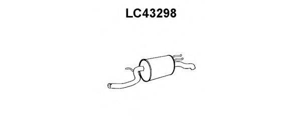 VENEPORTE LC43298 Глушник вихлопних газів кінцевий