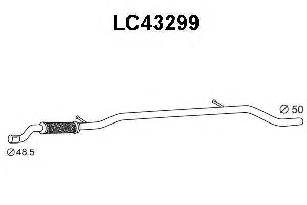 VENEPORTE LC43299 Труба вихлопного газу