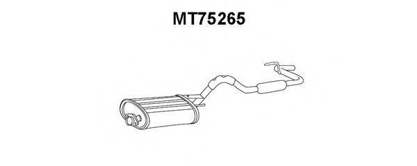 VENEPORTE MT75265 Глушник вихлопних газів кінцевий