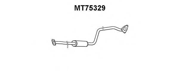 VENEPORTE MT75329 Середній глушник вихлопних газів