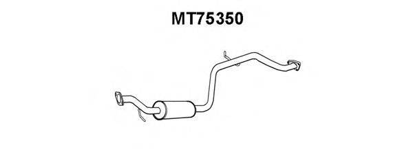 VENEPORTE MT75350 Середній глушник вихлопних газів