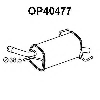 VENEPORTE OP40477 Глушник вихлопних газів кінцевий