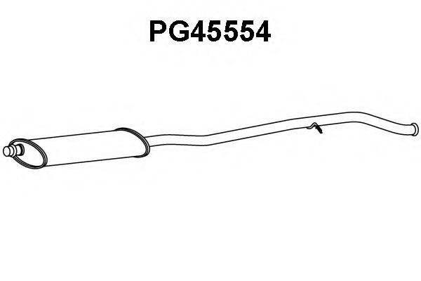 VENEPORTE PG45554 Середній глушник вихлопних газів