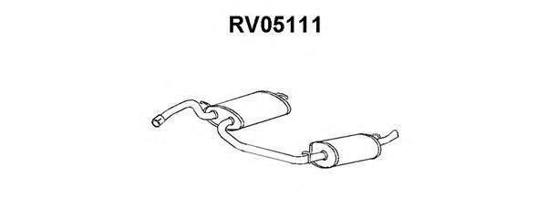 VENEPORTE RV05111 Глушник вихлопних газів кінцевий