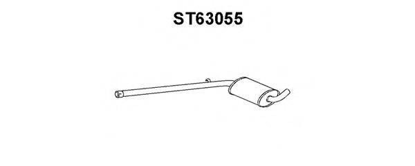 VENEPORTE ST63055 Середній глушник вихлопних газів