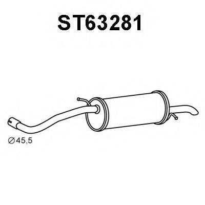 VENEPORTE ST63281 Глушник вихлопних газів кінцевий