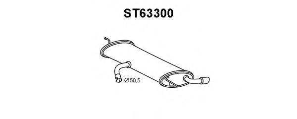 VENEPORTE ST63300 Глушник вихлопних газів кінцевий