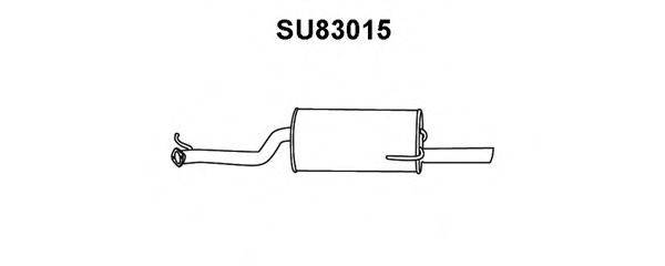 VENEPORTE SU83015 Глушник вихлопних газів кінцевий