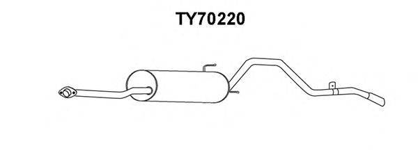 VENEPORTE TY70220 Глушник вихлопних газів кінцевий