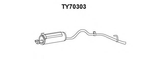 VENEPORTE TY70303 Глушник вихлопних газів кінцевий