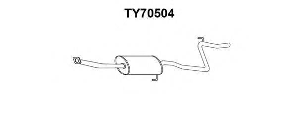 VENEPORTE TY70504 Середній глушник вихлопних газів