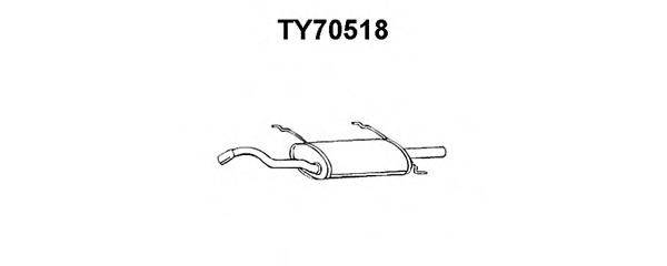 VENEPORTE TY70518 Глушник вихлопних газів кінцевий